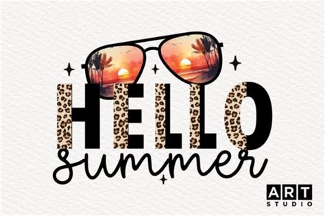 Hello Summer Sublimation Summer PNG Graphic By CraftArtStudio