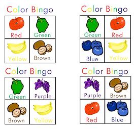 Free Color BINGO Game Printable