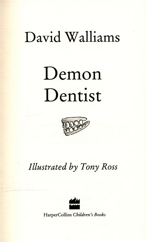 Demon dentist by Walliams, David (9780007453580) | BrownsBfS