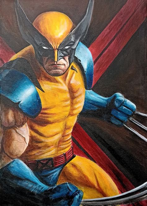 Wolverine Painting Original X-men Art - Etsy