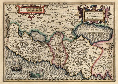 Antique Map Of The Holy Land By Guillaume Delisle 1782 Drawing By Blue Monocle Fine Art America