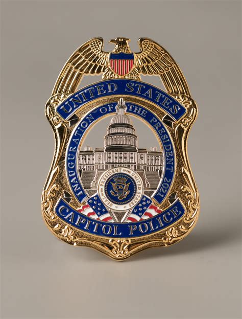 U S Senate U S Capitol Police Badge Inaugural Ceremonies