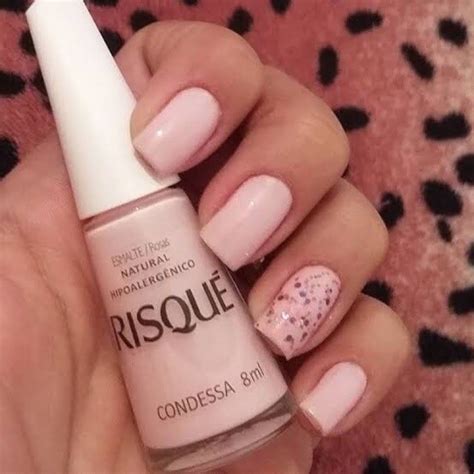 Esmalte Risqué Rosas Cor Rosa Bebê Claro Condessa Shopee Brasil