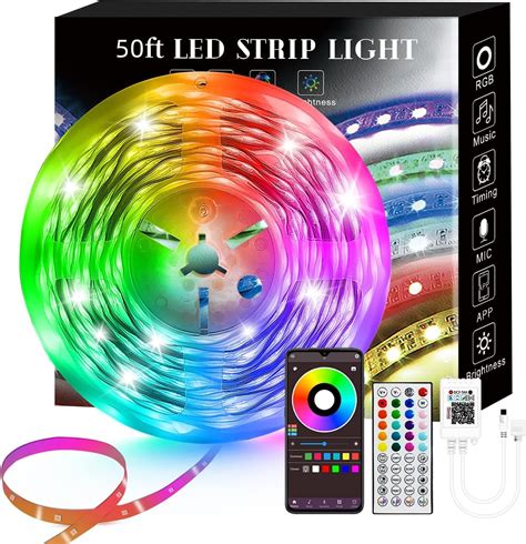 Amazon Keepsmile Ft Led Strip Lights Smart Sync Music Led Lights