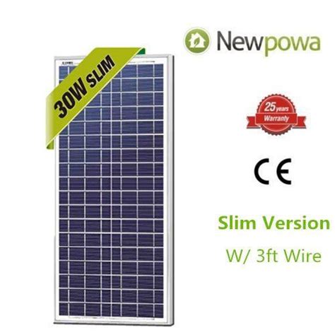 A Solar Panel With The Words Newpowa On It And An Image Of A Green Ribbon