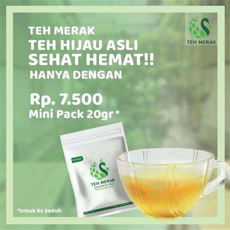 Jual Teh Hijau Murni Kemasan Sachet Greentea G Shopee Indonesia