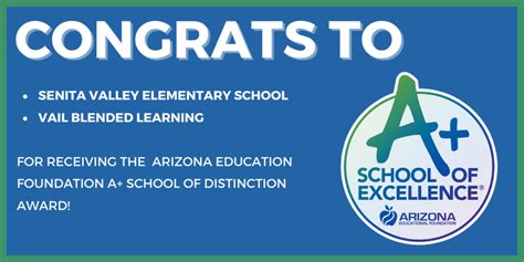 TWO Vail Schools Earn A+ | Welcome to the Vail School District