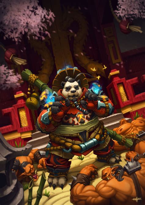 Artstation Pandaren Monk Edgar Sánchez Hidalgo Warcraft Art