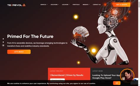 Black And Orange Website Designs