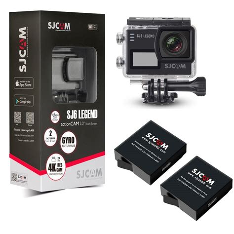 Ripley PACK CÁMARA DEPORTIVA SJCAM SJ6 LEGEND 4K WIFI ESTABILIZADOR