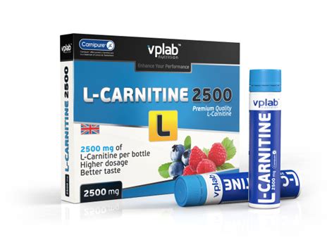 Карнитин VPLab "L-Carnitine 2500", 7 ампул х 25 мл - купить с доставкой ...