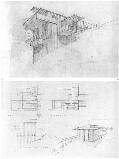 Two Drawings Showing Different Sections Of A House