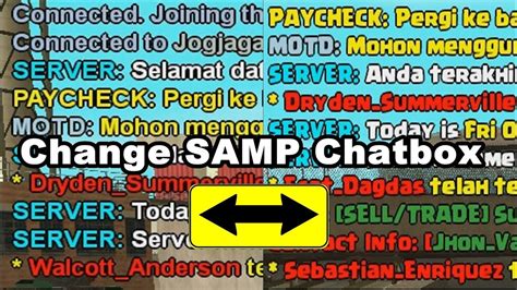 How To Change SAMP Chatbox Font And Fontsize GTA SAMP YouTube