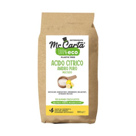 Mr Carta 100 Eco Acido Citrico Sacchetto 900g Smapiu