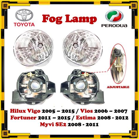 Sport Light Fog Lamp Mentol Toyota Hilux Vigo KUN25 KUN26