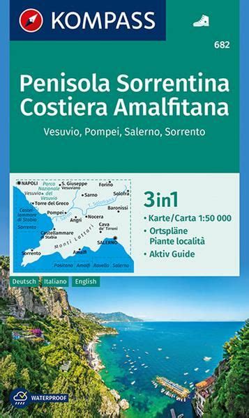 KOMPASS Wanderkarte 682 Penisola Sorrentina Costiera Amalfitana