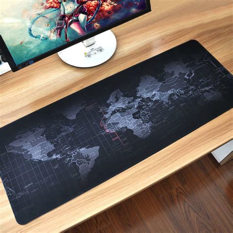 Extra Large Mouse Pad World Map Mousepad Anti Slip Gaming Mouse Mat