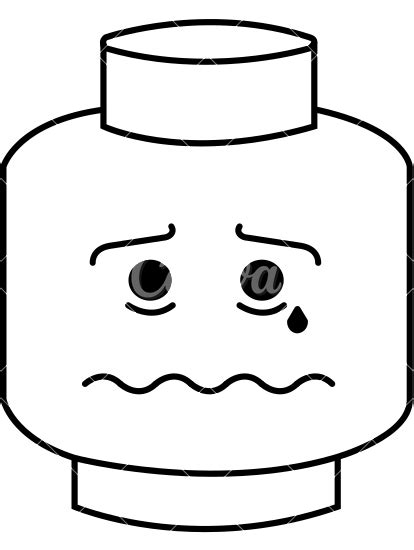 Lego Emoji Stressed Icon 素材 Canva可画