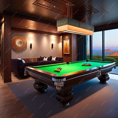 Premium Ai Image Modern Billiard Room Design Ideas