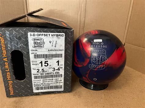 New 15lb Hammer 3d Offset Hybrid Overseas Bowling Ball 039eのebay公認海外通販