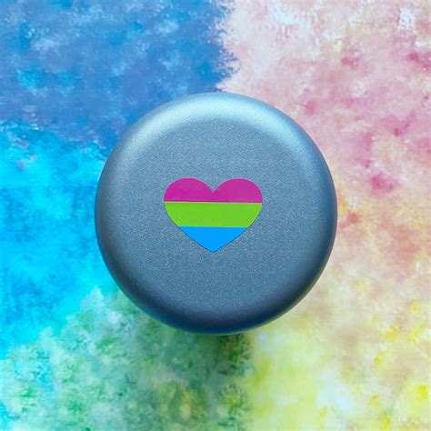 Polysexual Pride Flag Rainbow Heart Vinyl Car Decal Etsy