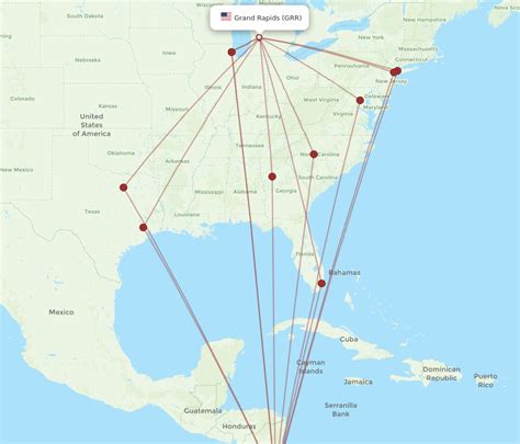 Flights From Grand Rapids To San Jose Grr To Sjo Flight Routes