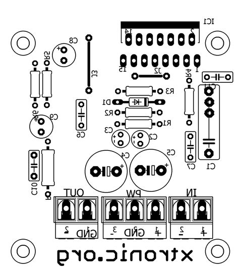 Audio Amplifier Mono Tda7293 Pcb Silk