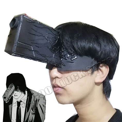 Chainsaw Man Cosplay Costume Chainsaw Man Cosplay Helmet Man Cos