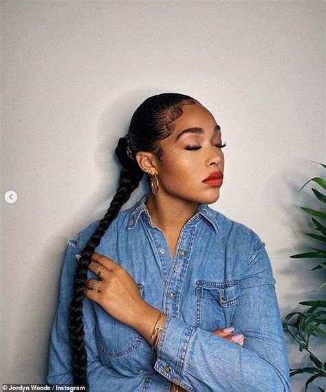 Check Out Stunning Photos Of Jordyn Woods With Her Long Braids Report Minds