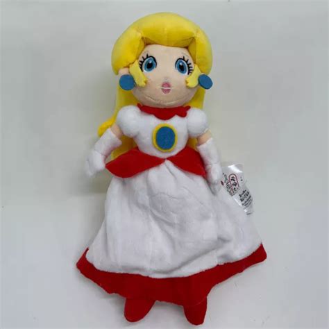 Super Mario D World Princess Peach Fire Form Plush Doll Soft Toy Teddy