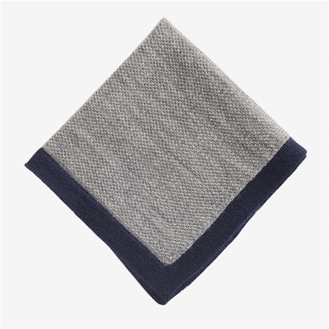 Wool Knit Pocket Square Pocket Square Knitting Outfit Accessories