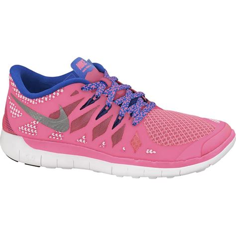 Nike Girls Free 5.0+ Running Shoes - Hyper Pink/Hyper Cobalt ...