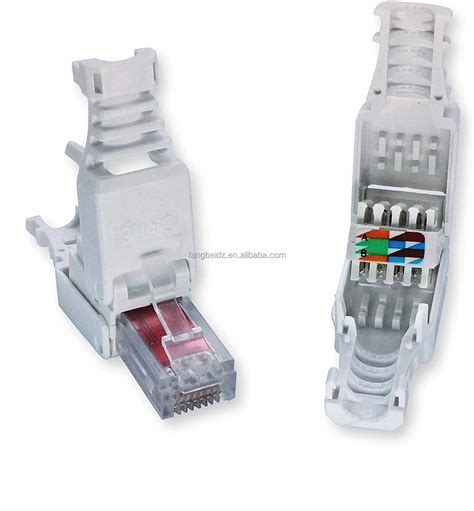 Rj45 Toolless Cat6 Utp Plug 8p8c Male Cat6 Toolless Modular Plug Connector Ri45 Toolless