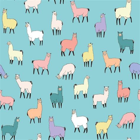 Premium Vector Llama Alpaca Seamless Vector Pattern