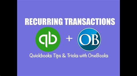 How To Create Recurring Transactions In Quickbooks Online Youtube