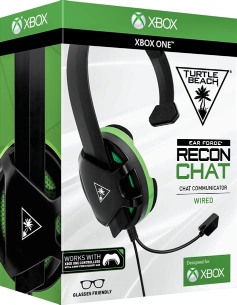 Best Buy Turtle Beach Recon Chat Headset For Xbox One And Xbox Series Xs Blackgreen Tbs 2408 01