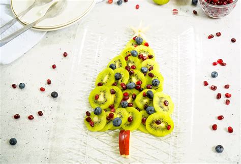 Kiwi Fruit Christmas Tree Platter | Healthy Family Project