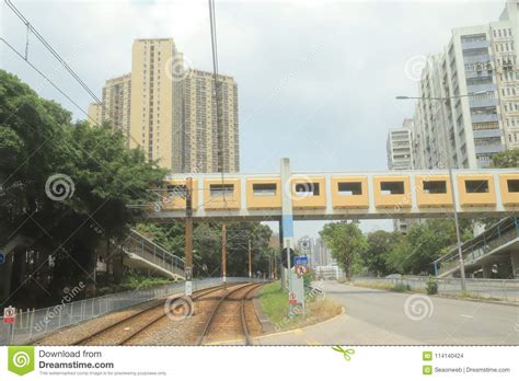 The Light Rail Transit In Tuen Mun Hk Stock Photo Image Of Travel