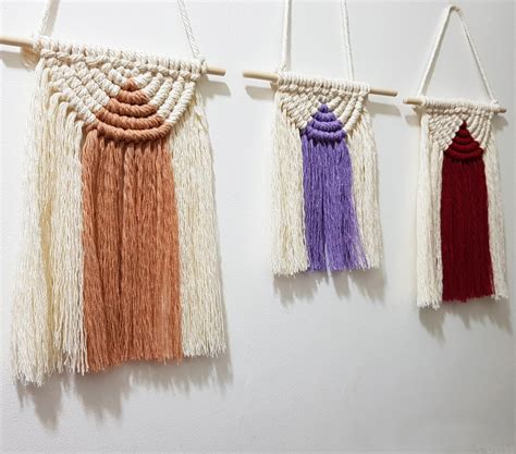 Diy Semi Circle Macrame Wall Hanging Kit With Video Tutorial