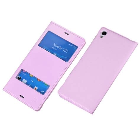 Flipcover Sony Xperia Z3 D6603 Ljusrosa Elgiganten Elgiganten