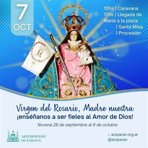 La Virgen Del Rosario Recorrer Hoy Las Calles De Paran