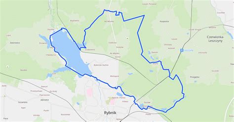 Pętla Rybnicka mapa Velomapa pl