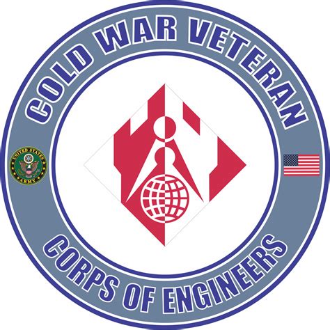 U S Army Cold War Corps Of Engineers Command Veteran Decal