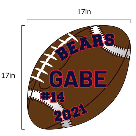 Football Shaped Yard Signs | Free Shipping | Vispronet