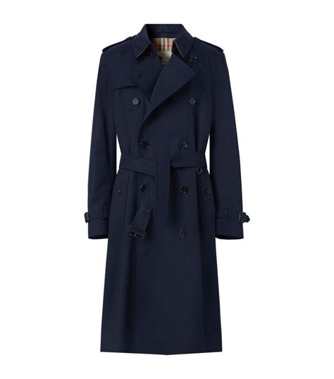 Burberry Blue The Kensington Heritage Trench Coat Harrods Uk