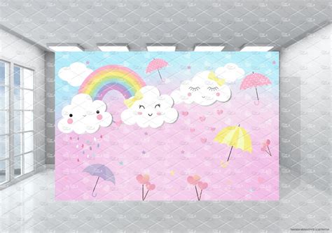 Painel Sublimado Chuva De Amor X M Elo Produtos Especiais