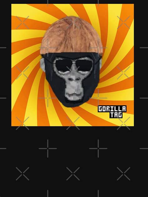 "Gorilla Tag Coconut Hat Red Orange Spiral Gorilla Tag Logo by BTCMOON ...