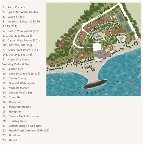 Resort Map | StolenTime by Rendezvous | Saint Lucia