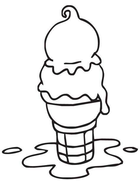 Ice Cream Sundae Clipart Black And White Clip Art Library