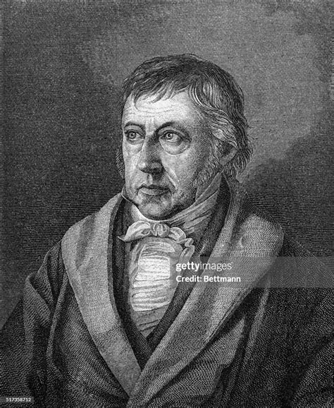 Portrait Of German Philosopher Georg Wilhelm Friedrich Hegel Head